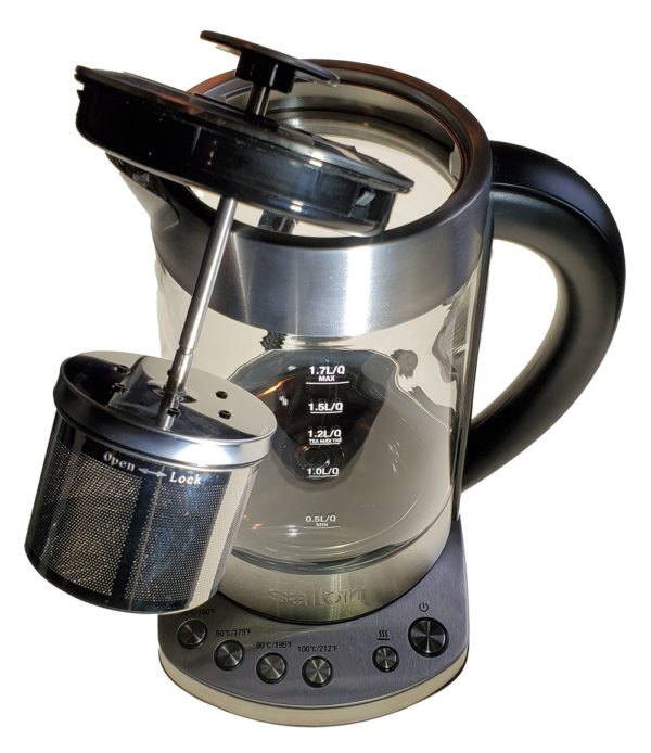 Stainless Steel Glass Kettle & Tea Steeper