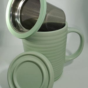 Tilt & Drip Tea Infuser Mug (Ripple)