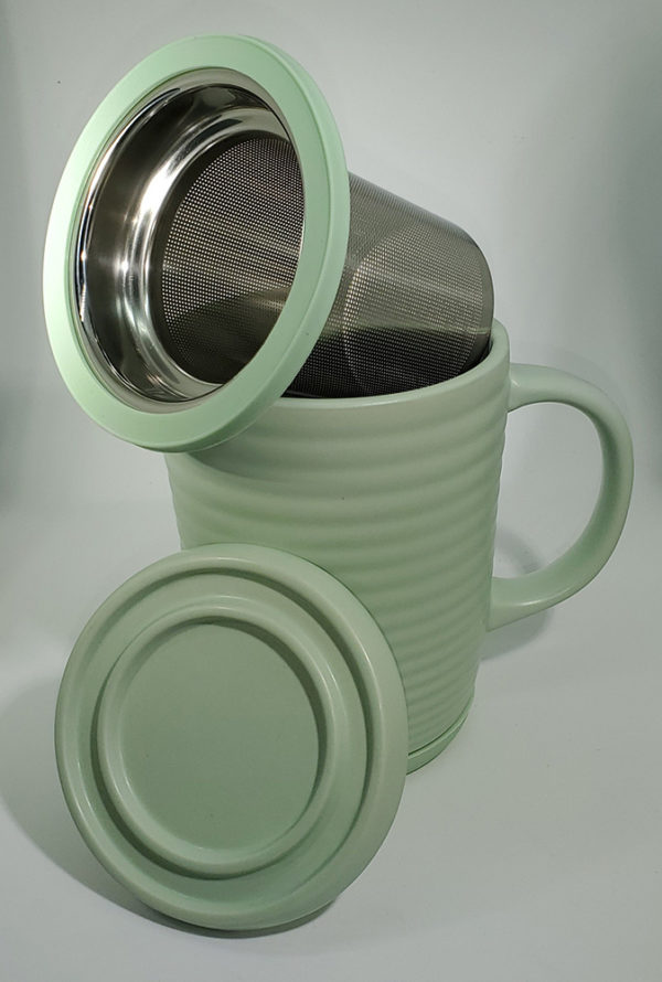 Tilt & Drip Tea Infuser Mug (Ripple)