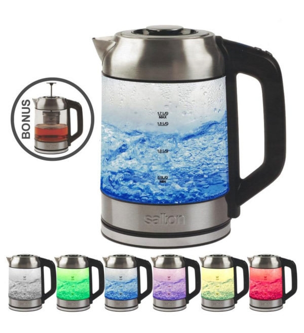Color Changing Variable Temp. Glass Kettle
